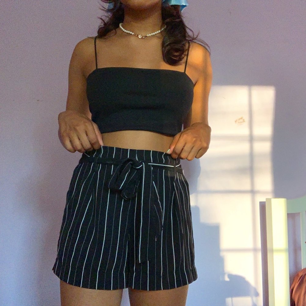 Striped Black and White Shorts (summery)